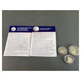 1 Oz & 2.5 Oz Silver Commemorative Coins with COAS
