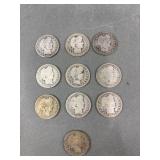10 Liberty Quarters