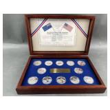 12 Coin Set .925 Fine Silver Each 28 Gm Silver
