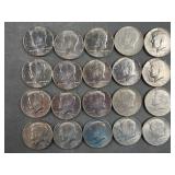 20 1969 Kennedy Half Dollars