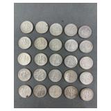 25 Roosevelt Silver Dimes