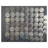 60 Kennedy Half Dollars 1968 & 1969