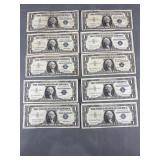 10 Silver Certificates 1957