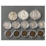 Silver Walking Liberty, Franklin 50 Cents & More