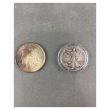 1921 Liberty Dollar & Standing Liberty Half $