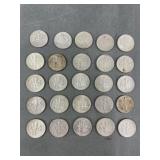 25 Silver Roosevelt Dimes