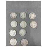 10 Liberty Quarters