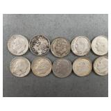 10 Roosevelt Silver Dimes
