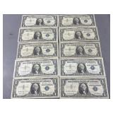 10 1957 Silver Certificates