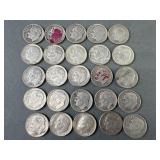 25 Roosevelt Silver Dimes