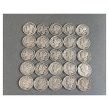 25 Mercury Dimes