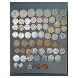 Vntg. Canadian, English & More Coins Some Silver