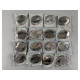 16 Sterling Silver Plated Mirror Compacts