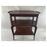 Antique Wooden 3 Tiered Side Table