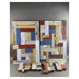 Signed Artisan Handmade Barnwood Panels