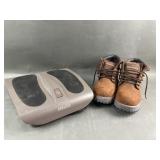 Sketchers Work Boots & Homedics Foot Massager