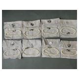 8 Freshwater Pearl & Sterling Silver Bracelets