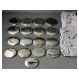 17 Sterling Silver Plated Compacts