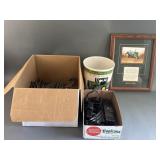 Vintage Train Tracks & John Deere Items