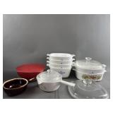 Vtg Corningware, Pyrex & More