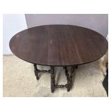Antique Gate Leg Drop Leaf Wooden Table