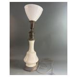 Antique Brass & Glass Lamp