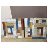 Signed Artisan Handmade Barnwood Panels