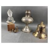 Art Glass Buddha, Brass Religious Bells & More