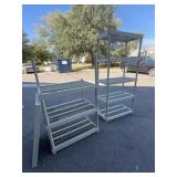 Interlocking Plastic Shelves 6 Ft by 3 Ft by 18 In