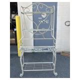 Large White Colored Vintage Decorative Shelving