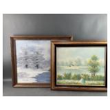 MCM Signed Barrister Winterscape & Countryside Art