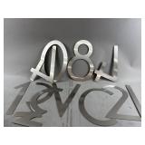 Approximately 12" Metal House Numbers & Letters