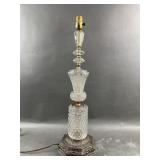 French Regency Glass Table Lamp