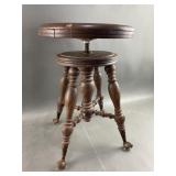 Antique Clawfooted Piano Stool