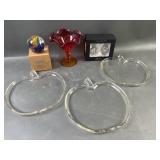 Amberina UV Glass, Paperweight & More