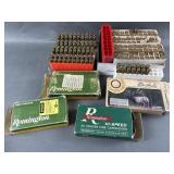 13 Remington Cartridges & Empty Brass Casings