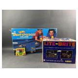Hot wheels Lightspeeders, Lite Brite & Skeet Shoot