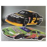 2 XL Nascar Metal Cut Out Signs Home Decor