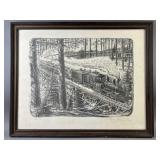Antique Signed & #ed Homer LaGassey Print