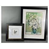 Van Gogh Roses & Signed Chickens Art Prints