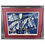 J Bartlett Signed/Numbered Circus Horse Print