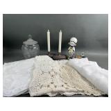 Lace Table Runners, Luminaras & Decor