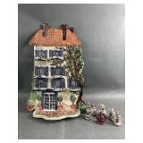 Ceramic Blue Sky Candle House Bu Clayworks