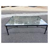 Metal Table with Glass Too
