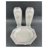 Lenox Charleston Candy Dish & Vases