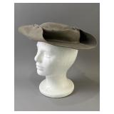 Possibly Antique Grey Felt Swann Royal Hat