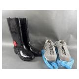 Size 11 Kswiss & Black Rainboots