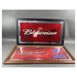 Budweiser & Lions Bar Signs/ Mirrors