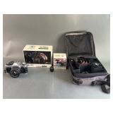 Vtg Canon AE-1 50mm Camera with Original Box