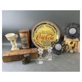 Coca-Cola, Crystal Candle Holders & More